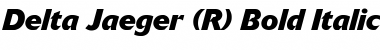 Delta BQ ItalicBold Font