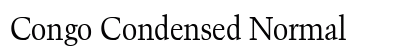 Congo Condensed Normal preview