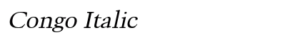 Congo Italic Preview