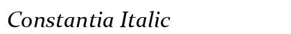 Constantia Italic Preview