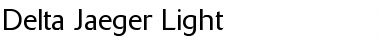 Delta Jaeger Regular Font