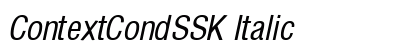 ContextCondSSK Italic Preview