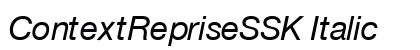 ContextRepriseSSK Italic Preview