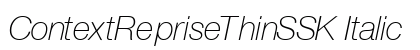 ContextRepriseThinSSK Italic Preview