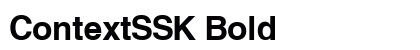 ContextSSK Bold preview