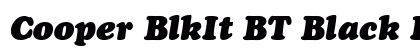 Cooper BlkIt BT Black Italic preview