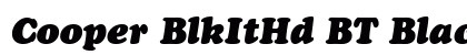 Cooper BlkItHd BT Black Italic preview