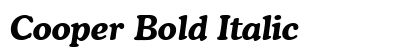 Cooper Bold Italic Preview