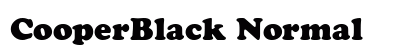 CooperBlack Normal Preview