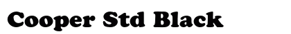 Cooper Std Black preview