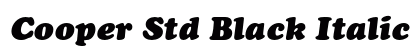 Cooper Std Black Italic preview