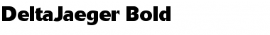 DeltaJaeger Bold Font