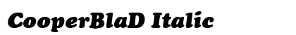 CooperBlaD Italic Preview