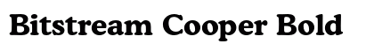 Bitstream Cooper Bold preview