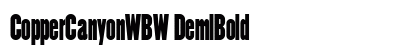 CopperCanyonWBW DemiBold preview