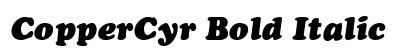 CopperCyr Bold Italic Preview