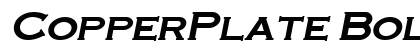 CopperPlate Bold-Italic preview
