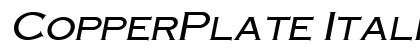 CopperPlate Italic Preview