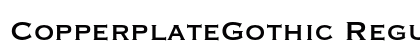 CopperplateGothic Regular preview