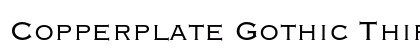 Copperplate Gothic Thirty-Two BC Preview