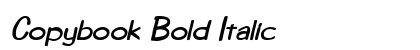 Copybook Bold Italic Preview