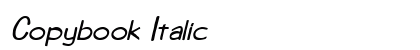 Copybook Italic Preview
