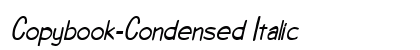 Copybook-Condensed Italic Preview