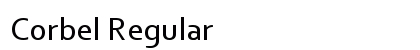 Corbel Regular preview