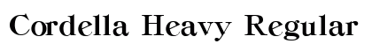 Cordella Heavy Regular preview