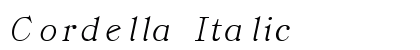 Cordella Italic Preview