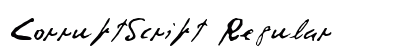 CorruptScript Regular preview