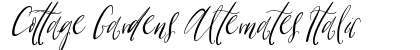 Cottage Gardens Alternates Italic Preview