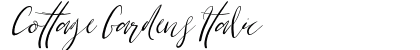 Cottage Gardens Italic Preview