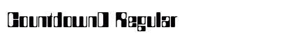 CountdownD Regular preview
