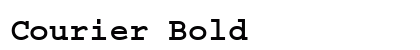 Courier Bold preview