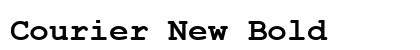 Courier New Bold preview