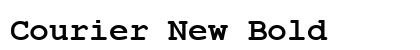 Courier New Bold preview