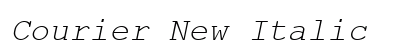 Courier New Italic Preview