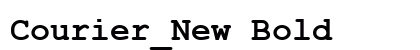 Courier_New Bold preview