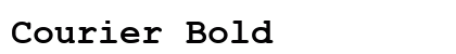 Courier Bold preview