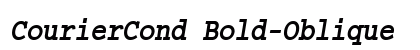 CourierCond Bold-Oblique Preview