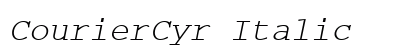 CourierCyr Italic Preview
