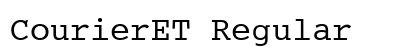 CourierET Regular preview