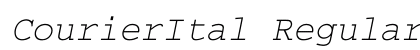 CourierItal Regular preview