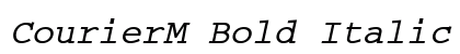 CourierM Bold Italic Preview