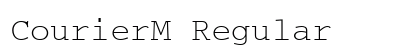 CourierM Regular preview