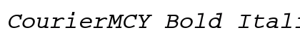 CourierMCY Bold Italic Preview