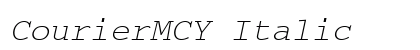 CourierMCY Italic Preview