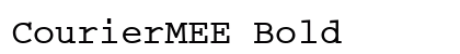 CourierMEE Bold preview