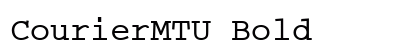 CourierMTU Bold preview